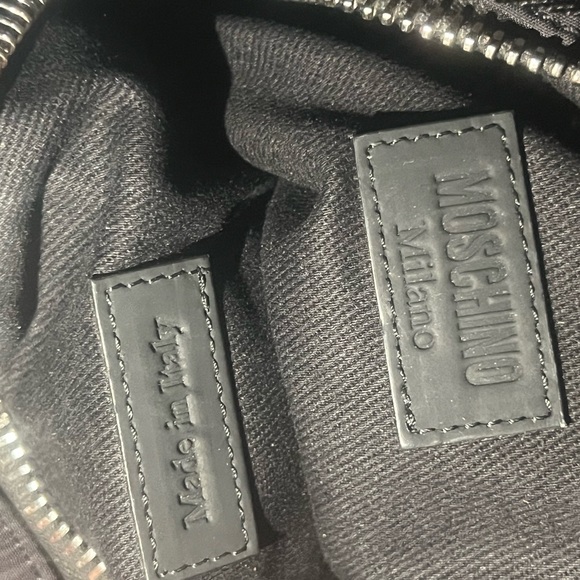 Moschino Black Canvas Bag - Picture 3 of 5